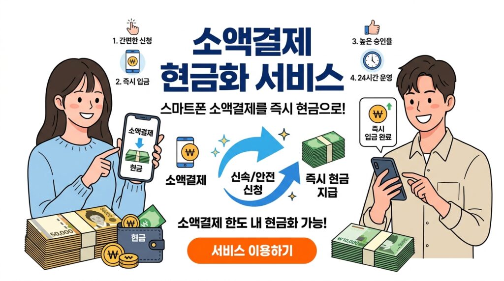 소액결제 현금화 업체